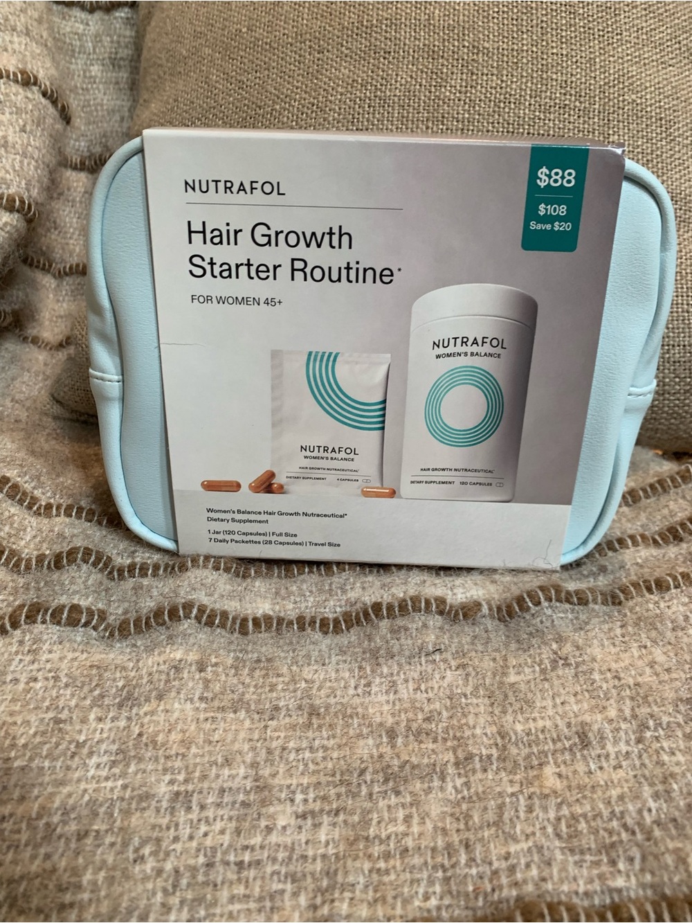 Nutrafol Women’s Hair Growth Starter Routine set for Women 45 and up
